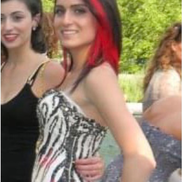 Custom flame sequin gown - Picture 6 of 9